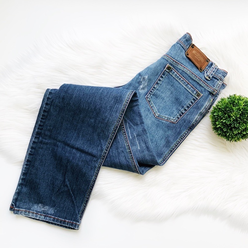 Moschino Donna Italian Straight Leg Jeans 28